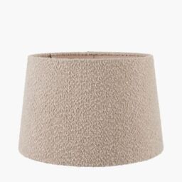 Ruma Taupe Boucle Tapered Lampshade in Natural - Size: 18 inches - thumbnail 2