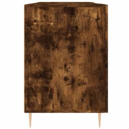 Berkfield Home Elegant Desk Smoked Oak 140x50x75 cm Engineered Wood in Brown - Size: 140 x 50 x 75 cm - thumbnail 7