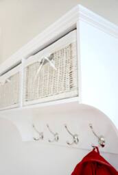 Statement Furniture Tetbury 2 White Wicker Basket & Grey Cushion Hallway Set - thumbnail 8