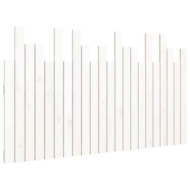 Berkfield Home Wall Headboard White 140x3x80 cm Solid Wood Pine - Size: 140 x 3 x 80 cm - image 1