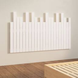 Berkfield Home Wall Headboard White 140x3x80 cm Solid Wood Pine - Size: 140 x 3 x 80 cm - thumbnail 4