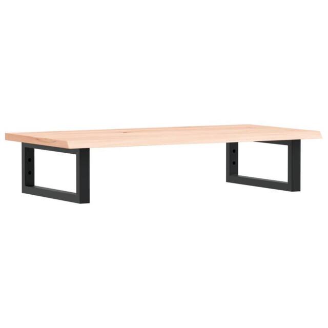 Berkfield Home Basin Shelf Wall Mounted Steel & Solid Wood Oak in Light Oak - image 1