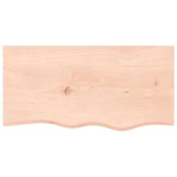 Berkfield Home Basin Shelf Wall Mounted Steel & Solid Wood Oak in Light Oak - thumbnail 8