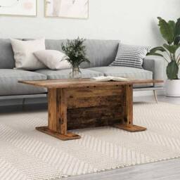 Berkfield Home Beautiful Coffee Table Other Old wood Engineered wood in Brown - thumbnail 4