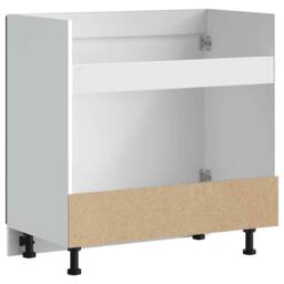 Berkfield Home Sink Base Cabinet Lucca Smoked Oak Engineered Wood in Brown - thumbnail 7
