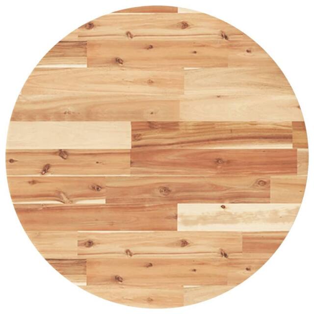 Berkfield Home Table Top Round √ò60x2 cm Solid Wood Acacia in Brown - Size: 60x2 cm - image 1
