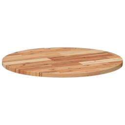 Berkfield Home Table Top Round √ò60x2 cm Solid Wood Acacia in Brown - Size: 60x2 cm - thumbnail 5