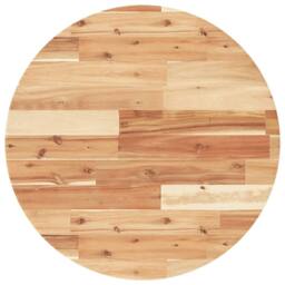 Berkfield Home Table Top Round √ò60x2 cm Solid Wood Acacia in Brown - Size: 60x2 cm - thumbnail 1