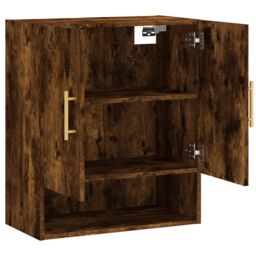 Berkfield Home Wall Cabinet Smoked Oak 60x31x70 cm Engineered Wood in Brown - Size: 60 x 31 x 70 cm - thumbnail 6