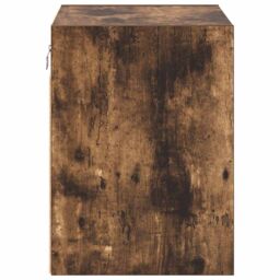 Berkfield Home Garage Wall Cabinets 2 pcs Smoked Oak Engineered Wood in Brown - thumbnail 7