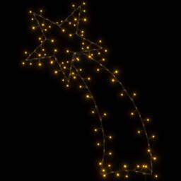 Berkfield Home Stunning Christmas Lights Shooting Star Silhouette 115 LEDs Warm White in Black - thumbnail 5