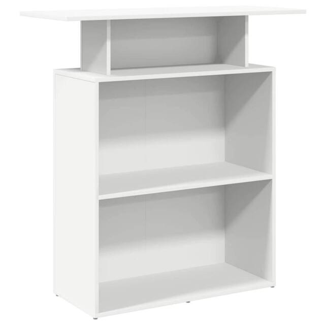 Berkfield Home Reception Desk White 100x40x104 cm Engineered Wood - Size: 100 x 40 x 104 cm - image 1