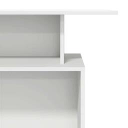 Berkfield Home Reception Desk White 100x40x104 cm Engineered Wood - Size: 100 x 40 x 104 cm - thumbnail 8