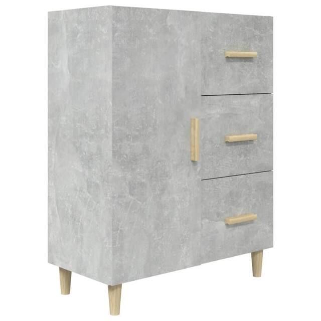 Berkfield Home Sideboard Concrete Grey 69.5x34x90 cm Engineered Wood - image 1