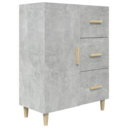 Berkfield Home Sideboard Concrete Grey 69.5x34x90 cm Engineered Wood - thumbnail 1