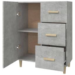 Berkfield Home Sideboard Concrete Grey 69.5x34x90 cm Engineered Wood - thumbnail 7