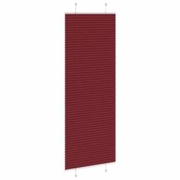 Berkfield Home Pleated Blind Bordeaux Red 75x200 cm Fabric Width 74.4 cm Polyester - thumbnail 4