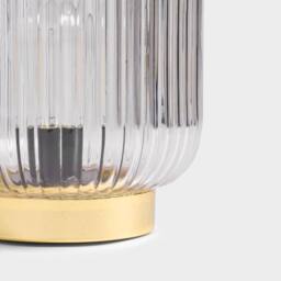 OHS Glass Cordless Table Lamp LED Battery Operated Night Light in Gold - thumbnail 5