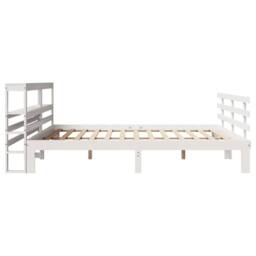 Berkfield Home Beautiful Bed Frame with Headboard without Mattress White 180x200 - Size: Super King - thumbnail 7
