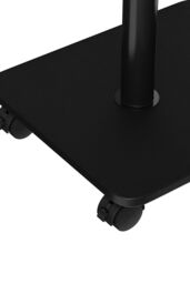 Living and Home Modern Minimalist C Shaped Side Table with Lockable Wheels in Off-White - thumbnail 9