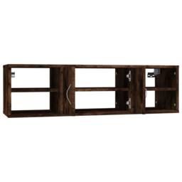 Berkfield Home Wall Shelf Smoked Oak 102x30x29 cm Engineered Wood in Brown - Size: 102 x 30 x 29 cm - thumbnail 6