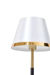 Living and Home 7W Table Lamp with Classic Cone-shaped in White - thumbnail 5