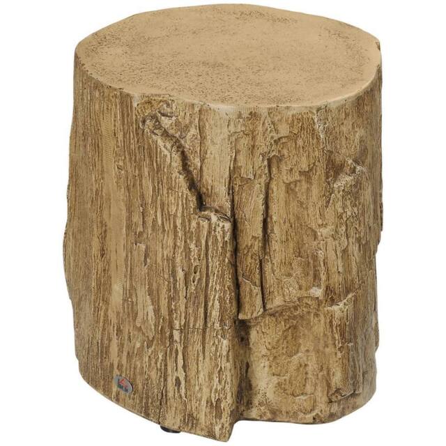 KORVIXA Tree Stump Side Table Round Concrete End Table in Brown - Size: 100 cm x 100 cm - image 1