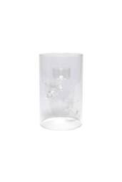 KDMD Glass Cylinder Vase with 3 Cups 20cm in Clear - thumbnail 1