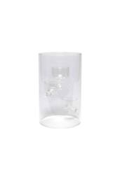 KDMD Glass Cylinder Vase with 3 Cups 20cm in Clear - thumbnail 2