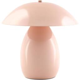 Wyld and Coco Pastel Pink Mushroom Table Lamp - Iron Base 30 cm - thumbnail 2