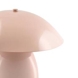 Wyld and Coco Pastel Pink Mushroom Table Lamp - Iron Base 30 cm - thumbnail 5