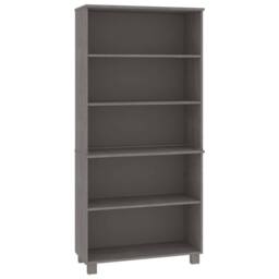 Berkfield Home Highboard HAMAR Solid Wood Pine Light Grey