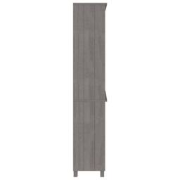 Berkfield Home Highboard HAMAR Solid Wood Pine Light Grey - thumbnail 4
