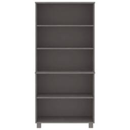 Berkfield Home Highboard HAMAR Solid Wood Pine Light Grey - thumbnail 3