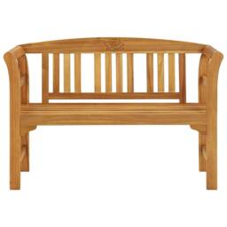 Berkfield Home Garden Bench 114 cm Solid Acacia Wood in Brown - thumbnail 1