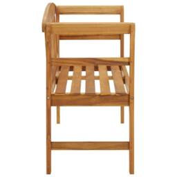 Berkfield Home Garden Bench 114 cm Solid Acacia Wood in Brown - thumbnail 3