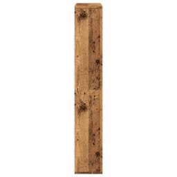 Berkfield Home Bookcase Old Wood 72x20x120 cm Engineered Wood in Brown - Size: 72 x 20 x 120 cm - thumbnail 6