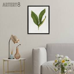 "Artery8 AF Lydon Benjamin Fawcett Lily of the Valley Leaf Framed Canvas Art in White - Size: W12"" x H16""" - thumbnail 3