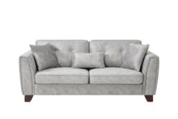 Comfy Living Ltd Faux Suede Sofa 3 Seater 2 Seater Arm Chair In Grey - thumbnail 2