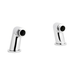 Balterley Tap Accessories Round Minimalist Inlet Legs Pair Chrome in Silver - thumbnail 1