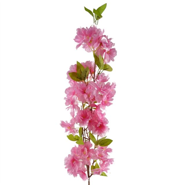 Leaf 100cm Pink Artificial Blossom Stem - image 1