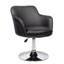 Nordara Black Salon Chair-Padded Leather Style Barber Beauty Hairdresser - thumbnail 3