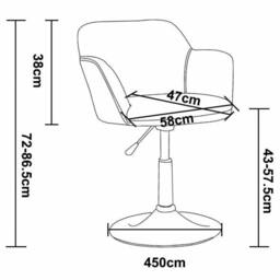 Nordara Black Salon Chair-Padded Leather Style Barber Beauty Hairdresser - thumbnail 2