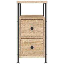 Berkfield Home Bedside Cabinet Sonoma Oak 30x60x60 cm Engineered Wood in Brown - Size: 30 x 60 x 60 cm - thumbnail 5