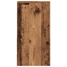 Berkfield Home Bedside Cabinets with Drawer 2 pcs Old Wood 35x34x66.5 cm in Brown - thumbnail 7