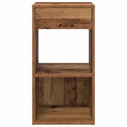Berkfield Home Bedside Cabinets with Drawer 2 pcs Old Wood 35x34x66.5 cm in Brown - thumbnail 4