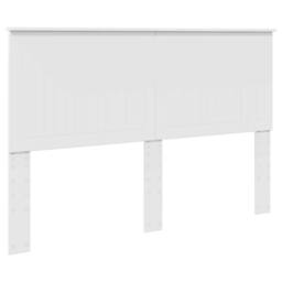 Berkfield Home Bed Frame with Headboard White 150 x 200 cm Solid Pine Wood - thumbnail 6