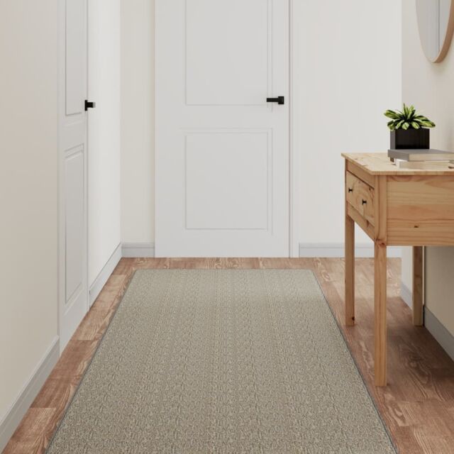 Berkfield Home Carpet Runner Sisal Look Silver 80x300 cm - Size: 100 cm diameter - image 1