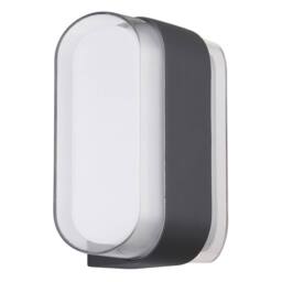 Netlighting Plixon Outdoor Modern Wall Lamp Anthracite IP54 Left Right LED in Grey - thumbnail 2