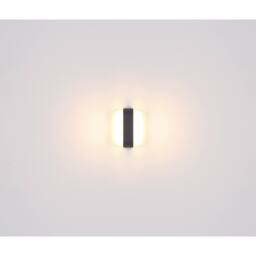 Netlighting Plixon Outdoor Modern Wall Lamp Anthracite IP54 Left Right LED in Grey - thumbnail 6